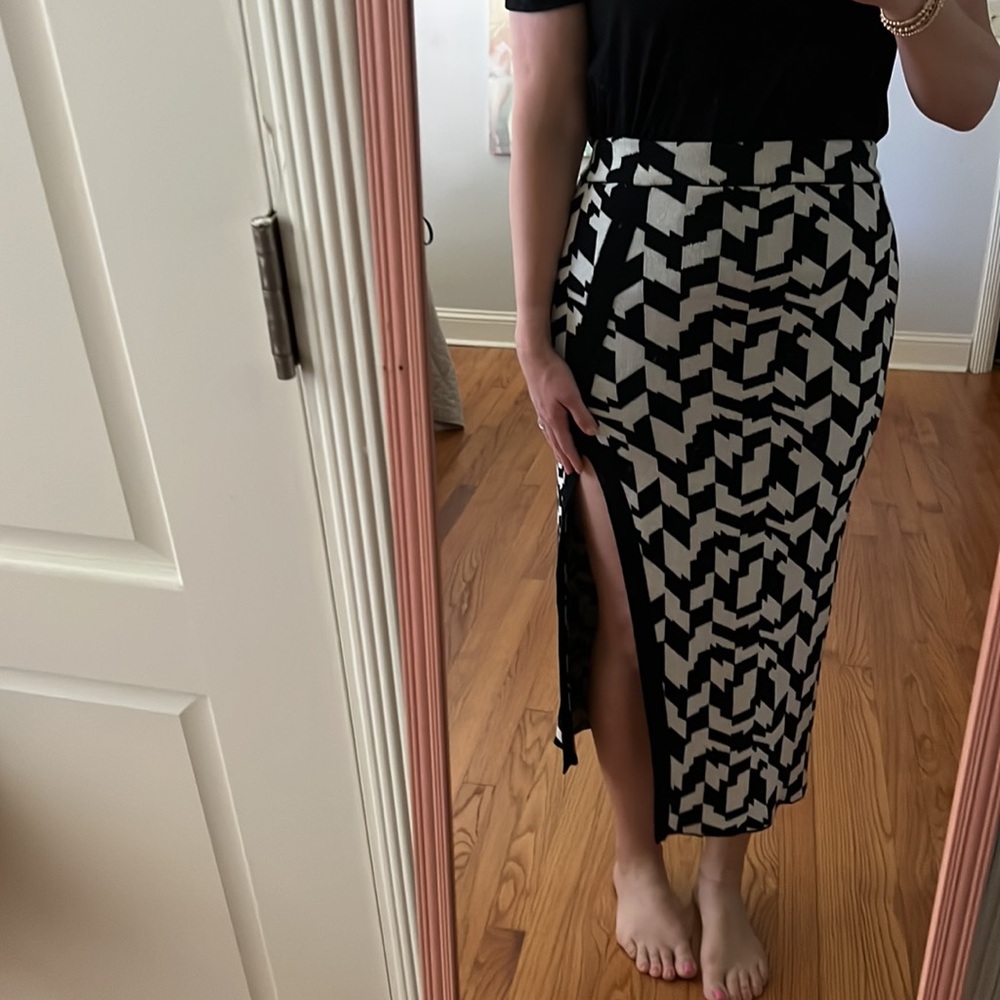 FUTURE COLLECTIVE x Kahlana Barfield Brown Midi Skirt small